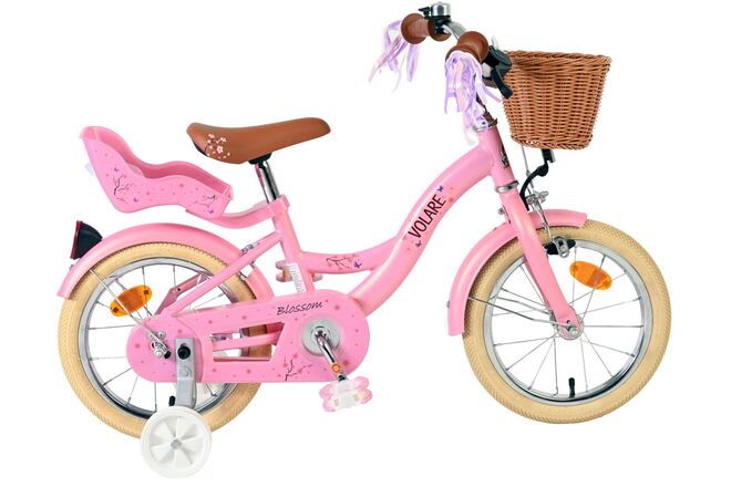 Volare Blossom Kinderfiets - Meisjes - 14 inch - Roze